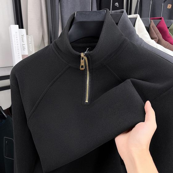 Grinding German velvet base shirt men's half turtleneck zipper autumn and winter raboscoon sleeves T-shirt men's long-sleeved inner warm sweatshirt
Grinding German velvet base shirt men's half turtleneck zipper autumn and winter raboscoon sleeves T-shirt men's long-sleeved inner warm sweatshirt