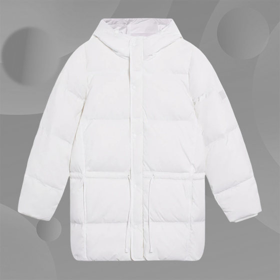 Ling/Li Ning genuine fitness series women's waterproof loose duck down hooded down jacket AYMS032 Ling/Li Ning genuine fitness series women's waterproof loose duck down hooded down jacket AYMS032