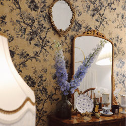American custom-made blue medieval internet celebrity seamless wall covering American custom-made blue medieval internet celebrity seamless wall covering