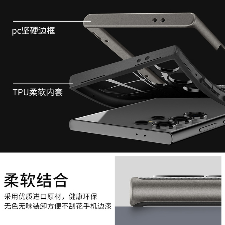 NEOHYBRID SGP Spigen S24, S24 Plus, S24 Ultra Business Matte Frame Luxury Soft Lightweight Samsung Phone Case