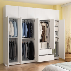 Xingong All-Steel Wardrobe for Home Use in the Bedroom with Drawers, 55cm Simple Invisible Door Storage Cabinet, Metal Storage Cabinet Xingong All-Steel Wardrobe for Home Use in the Bedroom with Drawers, 55cm Simple Invisible Door Storage Cabinet, Metal Storage Cabinet