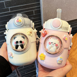 Straw Insulated Cup for Girls, High-Looking Water Bottle for Women, 2025 New Model, Large Capacity, Cute Gift for Students, Children's Cup Straw Insulated Cup for Girls, High-Looking Water Bottle for Women, 2025 New Model, Large Capacity, Cute Gift for Students, Children's Cup
