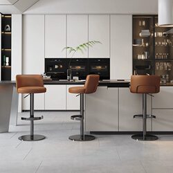 Modern Minimalist Stainless Steel Bar Stool, Home High Stool, Adjustable and Swivelable Bar Chair, Bar Front Desk Chair Modern Minimalist Stainless Steel Bar Stool, Home High Stool, Adjustable and Swivelable Bar Chair, Bar Front Desk Chair