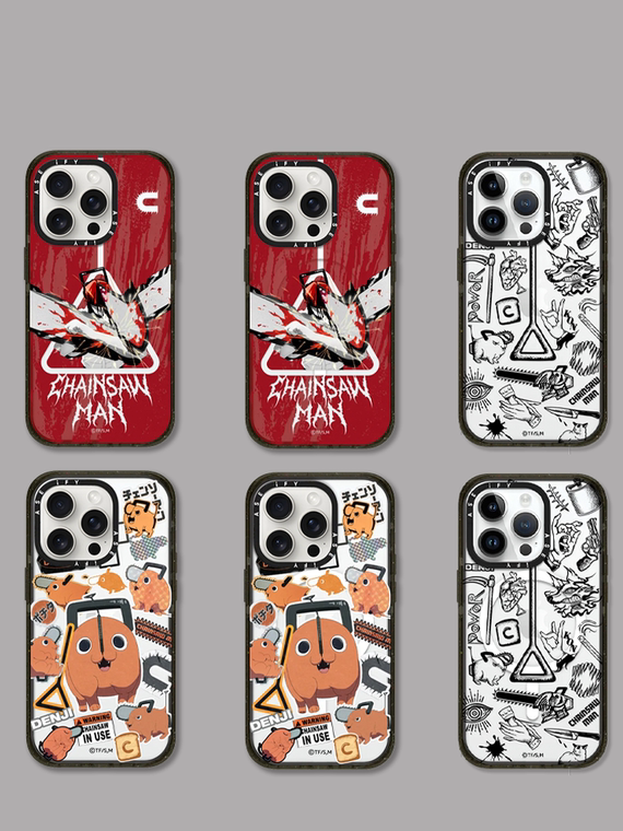 Chainsaw Man Anime MagSafe Acrylic 15, 14, 13, 12 iPhone Case