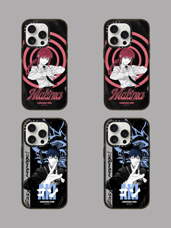 Chainsaw Man Anime MagSafe Acrylic 15, 14, 13, 12 iPhone Case