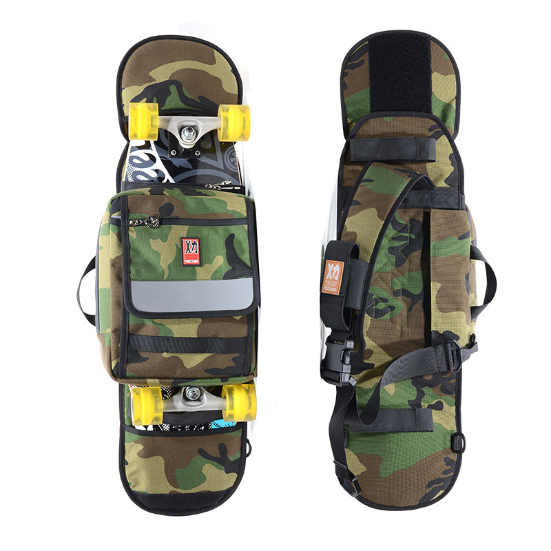 Mackar Skateboard Bag Double Rocker, Camouflage