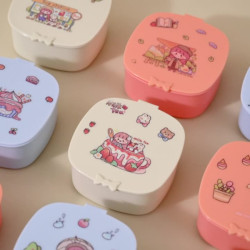 Cute jewelry storage box jewelry headband hairpin dormitory organization dust-proof storage box desktop cosmetics storage box Cute jewelry storage box jewelry headband hairpin dormitory organization dust-proof storage box desktop cosmetics storage box