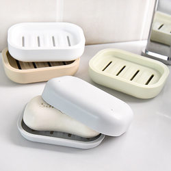 Nordic Japanese-Style Fresh Draining Plastic Soap Dish Multifunctional Soap Holder Draining Soap Box Nordic Japanese-Style Fresh Draining Plastic Soap Dish Multifunctional Soap Holder Draining Soap Box