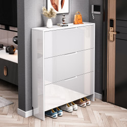 Ultra-Thin Tipping Shoe Cabinet for Home Entrance, Large Capacity, Simple and Modern Storage, Space-Saving Entryway Cabinet, Fully Assembled Ultra-Thin Tipping Shoe Cabinet for Home Entrance, Large Capacity, Simple and Modern Storage, Space-Saving Entryway Cabinet, Fully Assembled