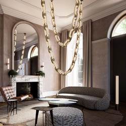 Factory direct sales Italian light luxury marble chandelier high-end villa living room necklace chandelier chandelier exhibition hall wine Factory direct sales Italian light luxury marble chandelier high-end villa living room necklace chandelier chandelier exhibition hall wine
