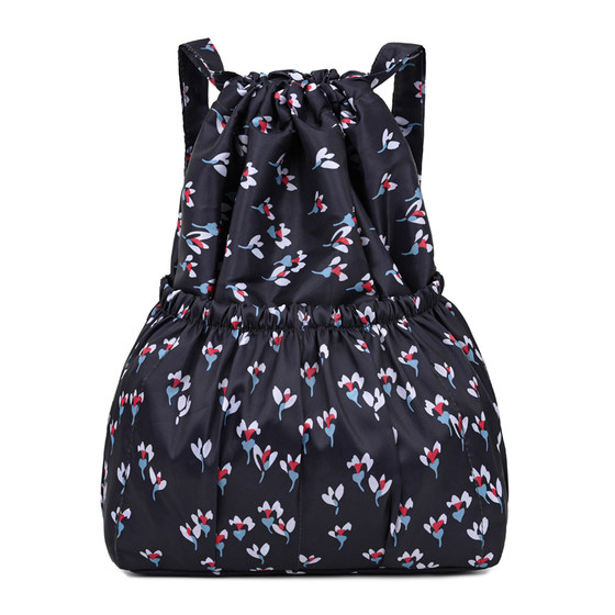 Drawstring ties pocket backpack for women backpack lightweight travel bag outdoor sports mommy large capacity closure cloth bag 
Drawstring ties pocket backpack for women backpack lightweight travel bag outdoor sports mommy large capacity closure cloth bag