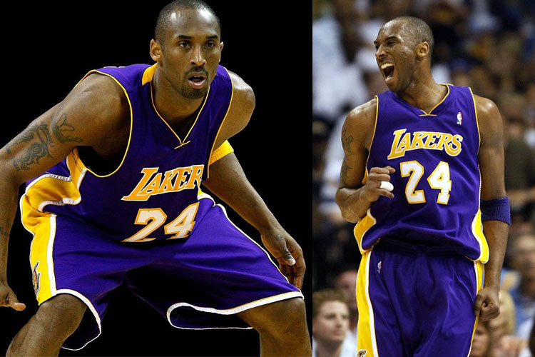正品nba湖人队科比24号球衣17号林书豪男篮球服套装新面料刺绣