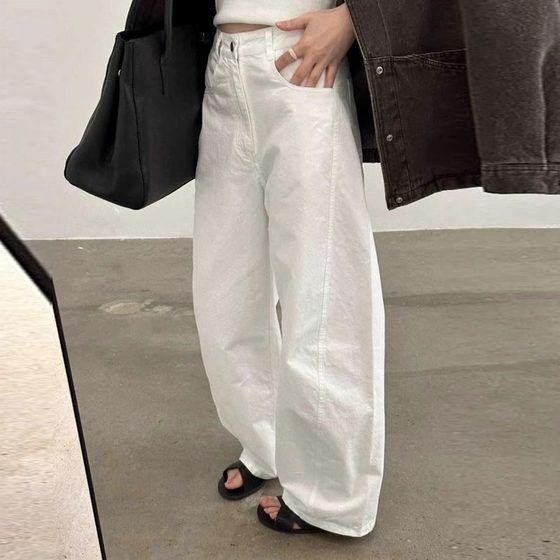 White pants for women 2025 new summer cropped pants loose wide-leg banana casual scimitar pants white work pants
White pants for women 2025 new summer cropped pants loose wide-leg banana casual scimitar pants white work pants