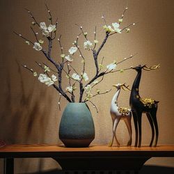 New Chinese-Style Zen Vase, Tea Room, Living Room, Home Tv Cabinet, Ceramic Ornaments, Flower Arrangement, Creative Desktop Soft Decorations New Chinese-Style Zen Vase, Tea Room, Living Room, Home Tv Cabinet, Ceramic Ornaments, Flower Arrangement, Creative Desktop Soft Decorations