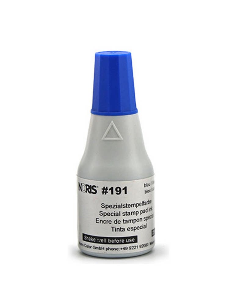 Encre Noris #191 Pour Tampon - Noir, Base Alcool, Résistante à L'eau - Sèche Vite, Reste Humide Longtemps