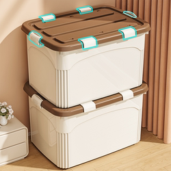 Storage Box with Large Capacity, Extra-Large Storage Box for Quilts, Clothes, and Garments, Household Thickened Plastic Storage Box with Lid Storage Box with Large Capacity, Extra-Large Storage Box for Quilts, Clothes, and Garments, Household Thickened Plastic Storage Box with Lid