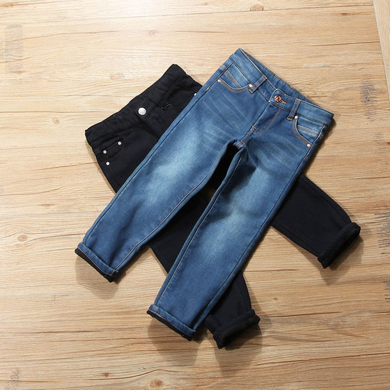 Foreign trade export boys' trousers autumn and winter new style medium and large children's thick elastic and warm double-layer composite jeans
Foreign trade export boys' trousers autumn and winter new style medium and large children's thick elastic and warm double-layer composite jeans