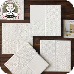 Nordic-Style White Embossed Tiles Glazed Brick Tiles for Bathroom Kitchen Balcony Bathroom Background Wall Tiles Nordic-Style White Embossed Tiles Glazed Brick Tiles for Bathroom Kitchen Balcony Bathroom Background Wall Tiles