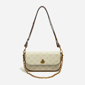 High-end bag women's 2025 new super hot baguette chain presbyopic armpit bag versatile single shoulder crossbody bag 
High-end bag women's 2025 new super hot baguette chain presbyopic armpit bag versatile single shoulder crossbody bag