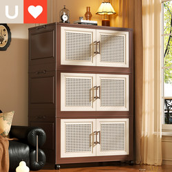 Younai Vintage-Style Storage Cabinet for Home Use in the Living Room, No Installation Required, for Storing Clothes and Quilts, Thickened Large-Capacity Storage Cabinet Younai Vintage-Style Storage Cabinet for Home Use in the Living Room, No Installation Required, for Storing Clothes and Quilts, Thickened Large-Capacity Storage Cabinet
