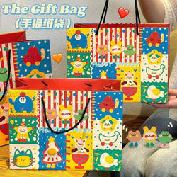Children's Day Fun Tote Gift Bag Ins Cute Versatile Birthday Gift Wrapping Paper Bag Large Size Holiday Children's Day Fun Tote Gift Bag Ins Cute Versatile Birthday Gift Wrapping Paper Bag Large Size Holiday