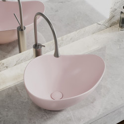 Cream-Colored Countertop Basin, Artistic Basin, Irregular-Shaped Ceramic Washbasin, Deep Oval Washbasin for Home Bathroom Cream-Colored Countertop Basin, Artistic Basin, Irregular-Shaped Ceramic Washbasin, Deep Oval Washbasin for Home Bathroom