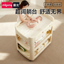 Manlong Baby Changing Table, Baby Care and Feeding Table, Diaper Changing, Movable Newborn Bathing Crib Manlong Baby Changing Table, Baby Care and Feeding Table, Diaper Changing, Movable Newborn Bathing Crib