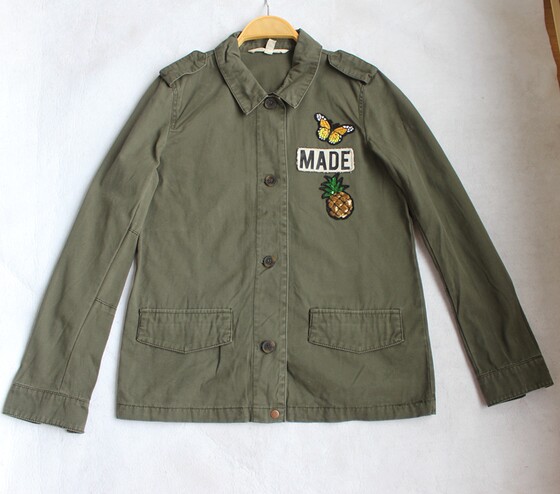 Export single women's work jacket, spring and autumn wash cotton printed lapel retro casual jacket
Export single women's work jacket, spring and autumn wash cotton printed lapel retro casual jacket