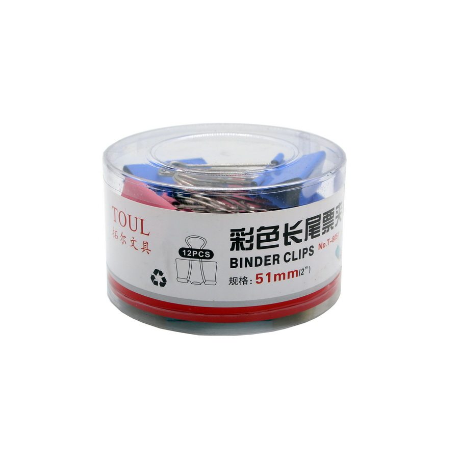 컬러 롱 테일 빌 클립 더브테일 클립 피닉스 테일 클립 빌 클립 15 19 25 32 41 51MM 작은 철 클립-