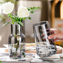 Scandinavian ins Style Simple Glass Vase Hydroponic Flower Arrangement Small Vase Living Room Dining Table Water Culture Creative Ornaments Scandinavian ins Style Simple Glass Vase Hydroponic Flower Arrangement Small Vase Living Room Dining Table Water Culture Creative Ornaments