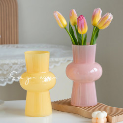 Vase with a Unique and Sophisticated Design, Creative Glass, ins Feng Shui Hydroponic Flower Arrangement, Tulips, Living Room and Dining Table Decoration Vase with a Unique and Sophisticated Design, Creative Glass, ins Feng Shui Hydroponic Flower Arrangement, Tulips, Living Room and Dining Table Decoration