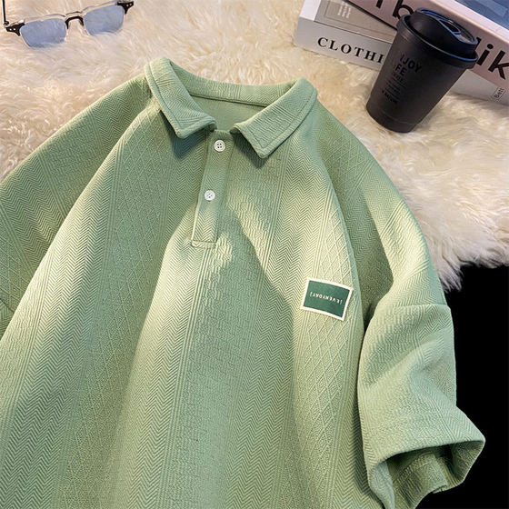 Passionate Jazz American retro heavy knitted jacquard short-sleeved T-shirt men's summer niche design POLO shirt
Passionate Jazz American retro heavy knitted jacquard short-sleeved T-shirt men's summer niche design POLO shirt