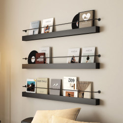 Nordic Iron Art Bookshelf and Newspaper Rack, Wall-Mounted, Simple and Creative Newspaper Rack, Magazine Display Shelf Nordic Iron Art Bookshelf and Newspaper Rack, Wall-Mounted, Simple and Creative Newspaper Rack, Magazine Display Shelf