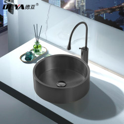 304 Stainless Steel Round Countertop Basin Bar Bathroom Countertop Washbasin Hotel B&B Integrated Washbasin 304 Stainless Steel Round Countertop Basin Bar Bathroom Countertop Washbasin Hotel B&B Integrated Washbasin