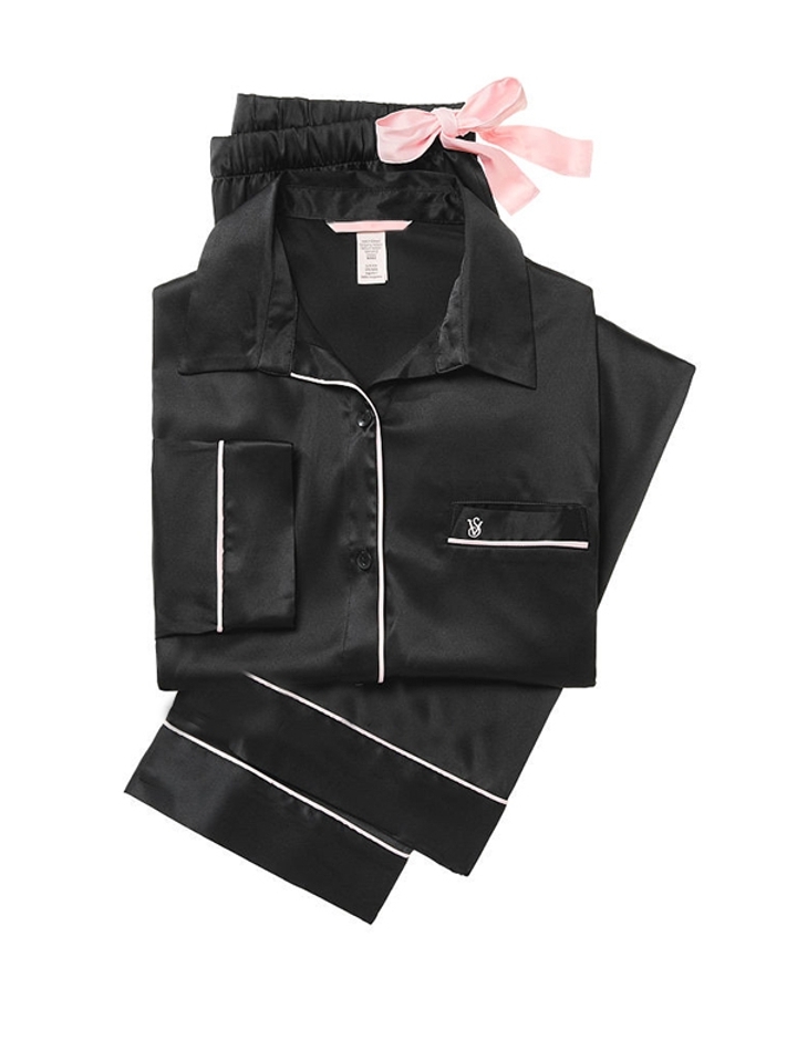 维密睡衣两件套 奢华缎面家居服 维密睡衣两件套 奢华缎面家居服