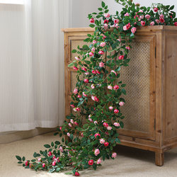 Indoor Artificial Rose Vines to Cover Unsightly Areas, Fake Flower Wall, Air Conditioning Duct Decoration, Rose Vines, Wedding Decorations, Ceiling Decoration Indoor Artificial Rose Vines to Cover Unsightly Areas, Fake Flower Wall, Air Conditioning Duct Decoration, Rose Vines, Wedding Decorations, Ceiling Decoration