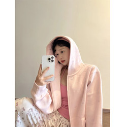 Heavy-Duty Cat-Themed Multi-Thread Embroidery 480g Heavyweight Hoodie Zip-Up Jacket for Women, Early Autumn 2025 Style Heavy-Duty Cat-Themed Multi-Thread Embroidery 480g Heavyweight Hoodie Zip-Up Jacket for Women, Early Autumn 2025 Style