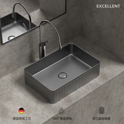 Creative Texture Art Countertop Basin Bathroom Ceramic Integrated Wash Basin Single Basin Balcony Wash Basin Wash Basin Creative Texture Art Countertop Basin Bathroom Ceramic Integrated Wash Basin Single Basin Balcony Wash Basin Wash Basin