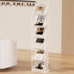Floor-Standing Magazine Rack Multi-Layer Single-Page Folding Magazine Rack Promotional Leaflet Information Display Rack Newspaper Storage Hospital Bank Exhibition Hall Album Book Newspaper Display Rack Table Tennis Racket Holder Floor-Standing Magazine Rack Multi-Layer Single-Page Folding Magazine Rack Promotional Leaflet Information Display Rack Newspaper Storage Hospital Bank Exhibition Hall Album Book Newspaper Display Rack Table Tennis Racket Holder