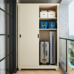Filit Household Balcony Storage Cabinet Bedroom Sliding Door Wardrobe Outdoor Waterproof Sun-Proof Miscellaneous Storage Cabinet Steel Filit Household Balcony Storage Cabinet Bedroom Sliding Door Wardrobe Outdoor Waterproof Sun-Proof Miscellaneous Storage Cabinet Steel