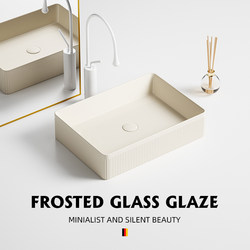 Cream Style Ceramic Countertop Washbasin Art Washbasin Balcony Washbasin Round Square Oval Cream Style Ceramic Countertop Washbasin Art Washbasin Balcony Washbasin Round Square Oval