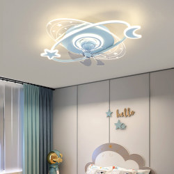 Simple Modern Children's Room Oscillating Fan Light, Creative Star Ring Ceiling Light, New Light Luxury Bedroom Room Lighting Fixtures Simple Modern Children's Room Oscillating Fan Light, Creative Star Ring Ceiling Light, New Light Luxury Bedroom Room Lighting Fixtures
