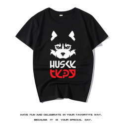 Godly Dog T-shirt Cute Erha pet dog Husky short-sleeved fun 3D pet emoticon top trendy T-shirt Godly Dog T-shirt Cute Erha pet dog Husky short-sleeved fun 3D pet emoticon top trendy T-shirt