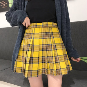 2025 spring new large plaid skirt Japanese college style pleated skirt high waist anti-exposure skirt to make women slim 2025 spring new large plaid skirt Japanese college style pleated skirt high waist anti-exposure skirt to make women slim