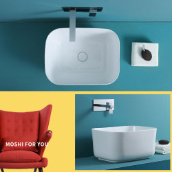 Deepened Countertop Basin for Home Use, Balcony Wash Basin, Bathroom Wash Basin, Large Capacity Wash Basin, Elevated Artistic Basin Deepened Countertop Basin for Home Use, Balcony Wash Basin, Bathroom Wash Basin, Large Capacity Wash Basin, Elevated Artistic Basin