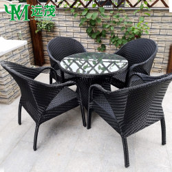 Yuanmao outdoor tables and chairs, courtyard balcony, rattan chairs, tea table and chair combination, rattan terrace, outdoor garden, outdoor leisure Yuanmao outdoor tables and chairs, courtyard balcony, rattan chairs, tea table and chair combination, rattan terrace, outdoor garden, outdoor leisure