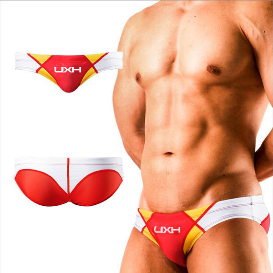 UXH new men's swimming trunks sexy summer beach rope swimming trunks plus sponge pads to prevent light tight pants sports
UXH new men's swimming trunks sexy summer beach rope swimming trunks plus sponge pads to prevent light tight pants sports
