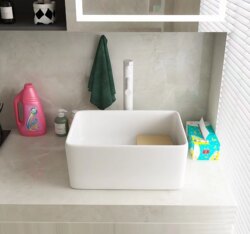 Deepened Square Wash Basin Simple Countertop Basin Household Ceramic Balcony Laundry Basin Bathroom Wash Basin Wash Basin Deepened Square Wash Basin Simple Countertop Basin Household Ceramic Balcony Laundry Basin Bathroom Wash Basin Wash Basin