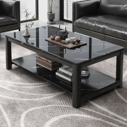 Office Coffee Table, Living Room Home Square Table, Tempered Glass Coffee Table, Small Apartment Simple Modern Light Luxury Office Tea Table Office Coffee Table, Living Room Home Square Table, Tempered Glass Coffee Table, Small Apartment Simple Modern Light Luxury Office Tea Table