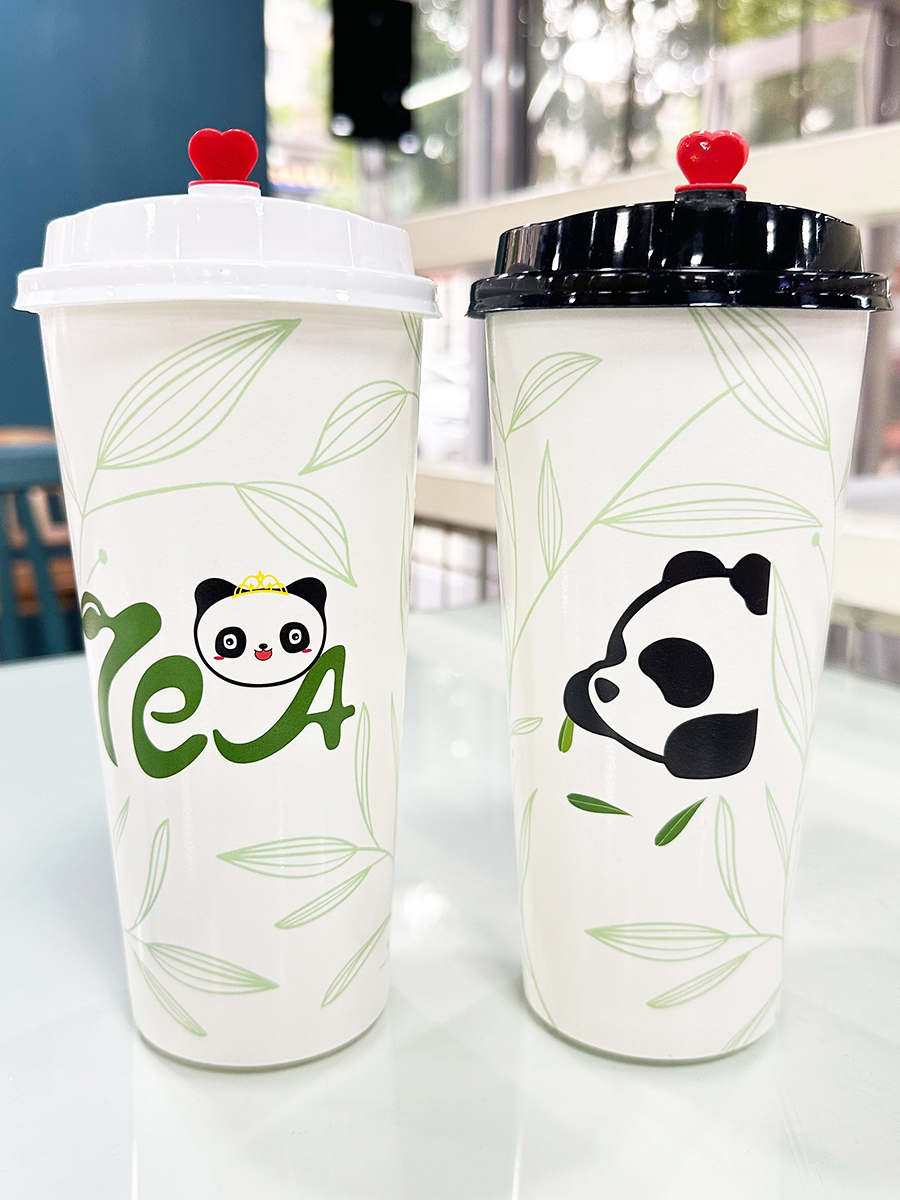 300-400ml 使い捨て紙コップ - 厚手ミルクティーコーヒーカップ